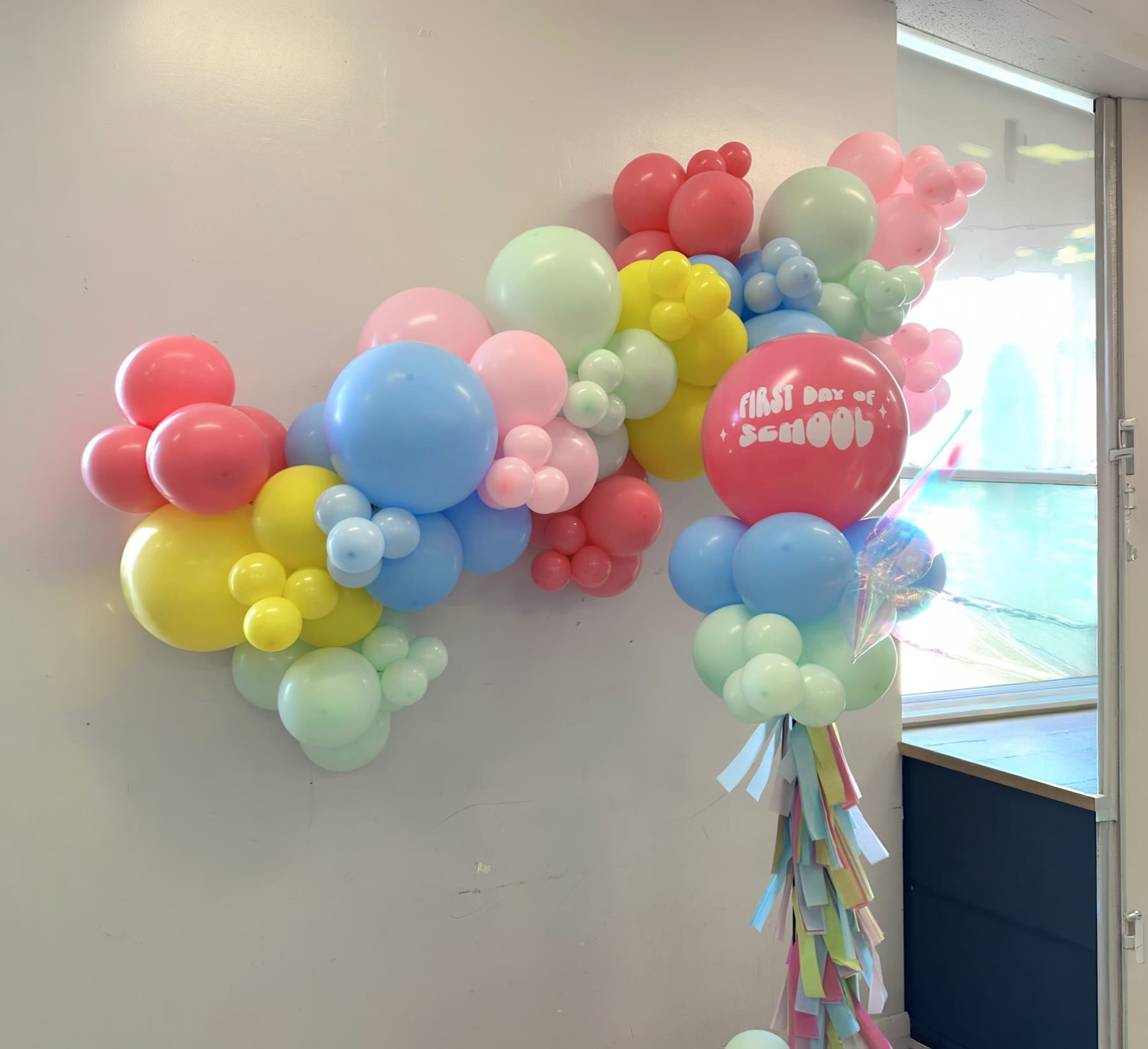 Grab and go pre-made balloon garland pickup in Winnipeg
